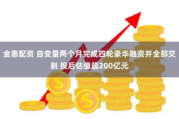 金惠配资 自变量两个月完成四轮豪华融资并全部交割 投后估值超200亿元